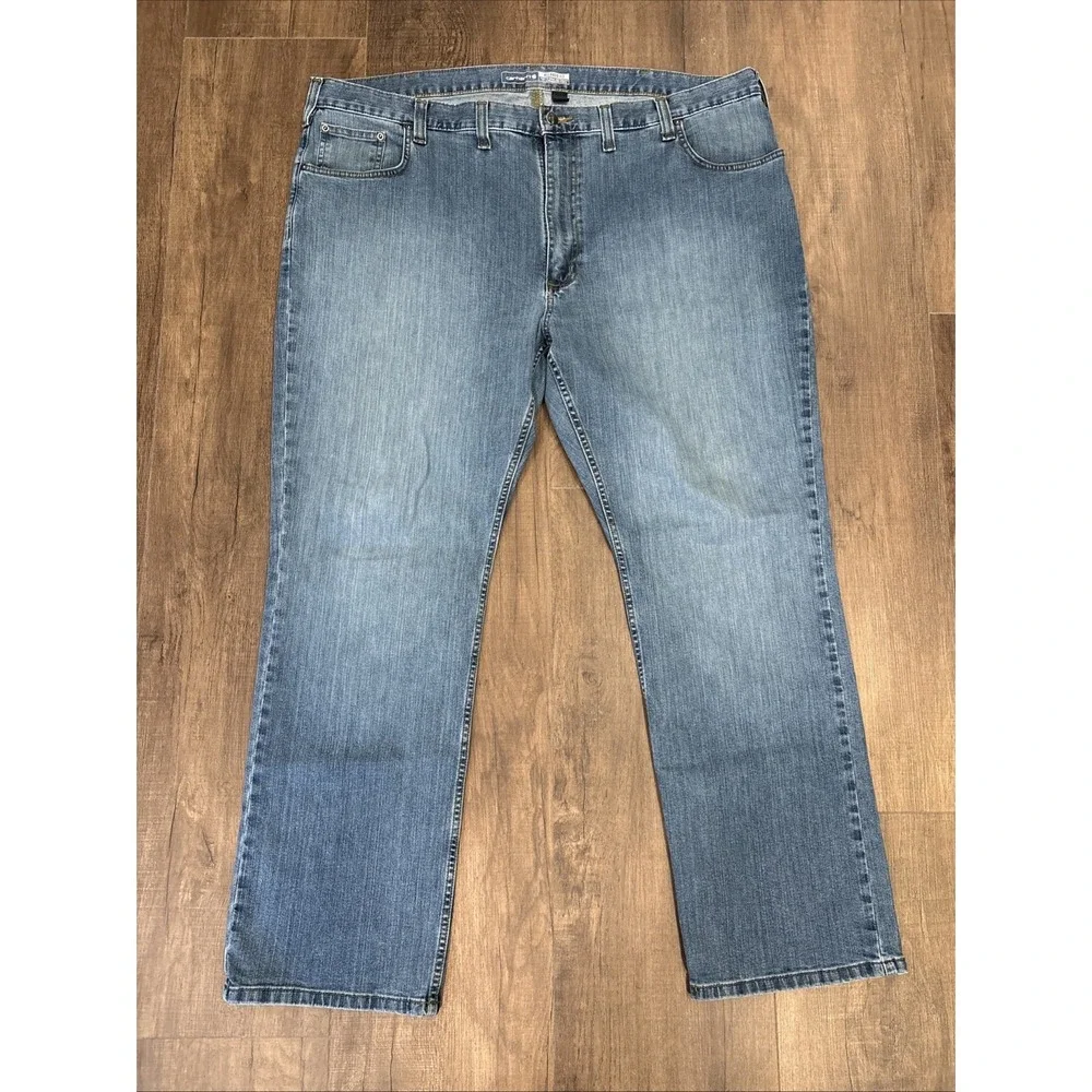 Carhartt Rugged Flex Relaxed Fit Jeans Men's‎ 46x30 Shrunk Denim Pants BD2804-M
